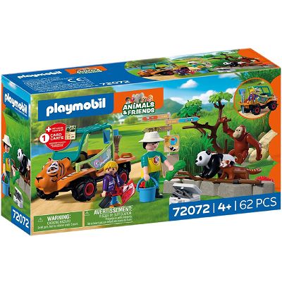 Playmobil Animals & Friends Zoo Opiekun zwierząt z pojazdem 72072