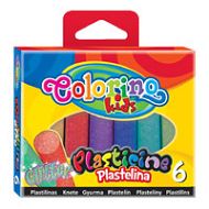 Colorino - Plastelina brokatowa 6 kolorów 42697