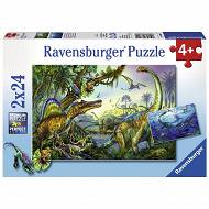 Ravensburger - Prehistoryczne giganty puzzle 2x24 elem. 088904