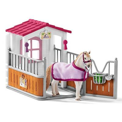 Schleich - Boks stajenny z klaczą rasy Lusitano 42368